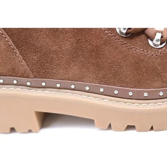 Steve Madden Rainer Lace Front Chunky Boots-Suede-Size 10 M - Picture 5 of 11